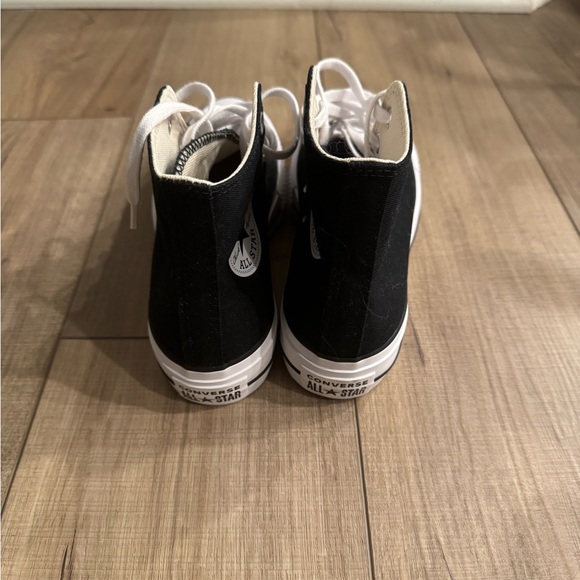 Converse Black and White Canvas Sneakers - Picture 4 of 6